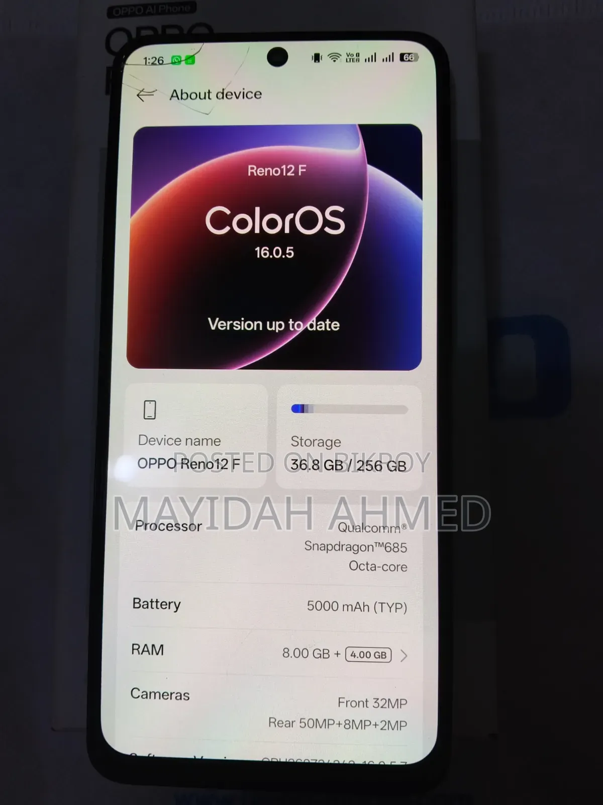 Oppo F12 256 GB Green