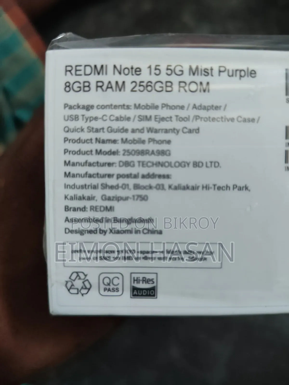 Xiaomi Redmi Note 15 256 GB