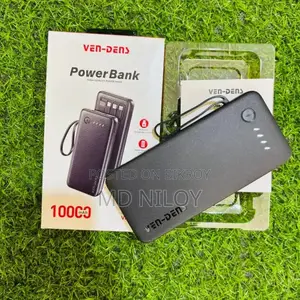 Ven-Dens Vd-Pb058 10000mah High-Quality Power Bank With Built-In Cable