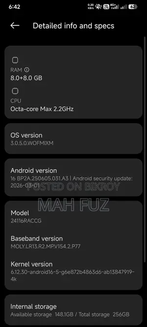 Xiaomi Redmi Note 14 Pro 256 GB Black