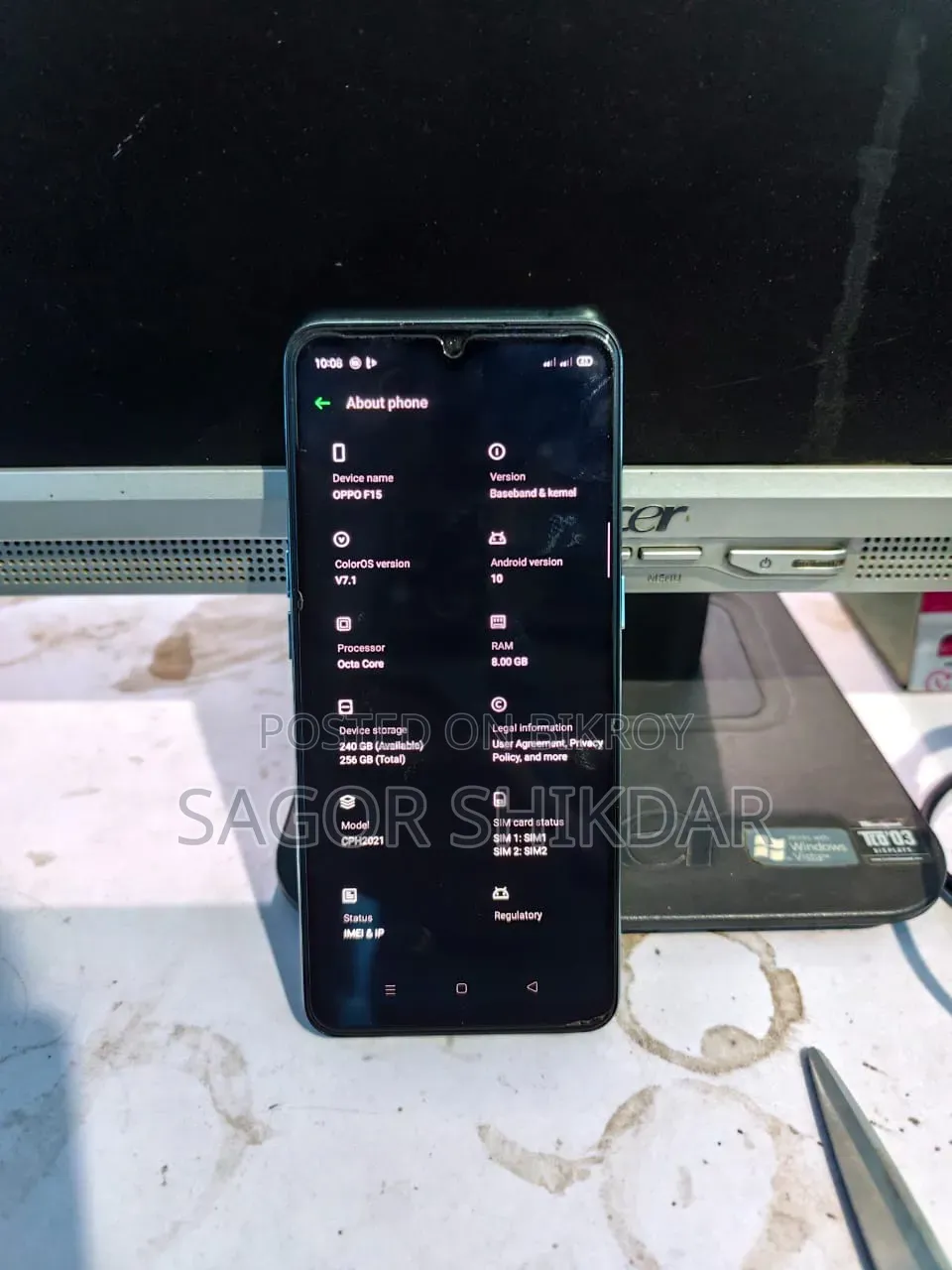 Oppo F15 256 GB Blue