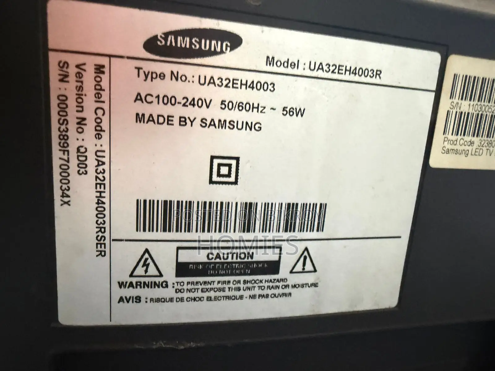 Samsung Ua32eh4003 32" Series 4 Led Tv Hd