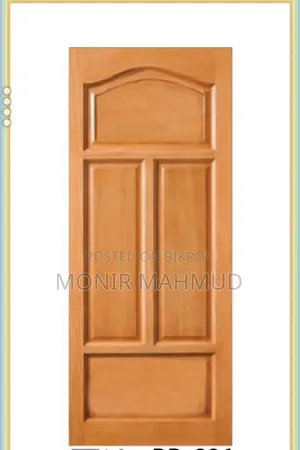 Treated Mahogany Wood Door