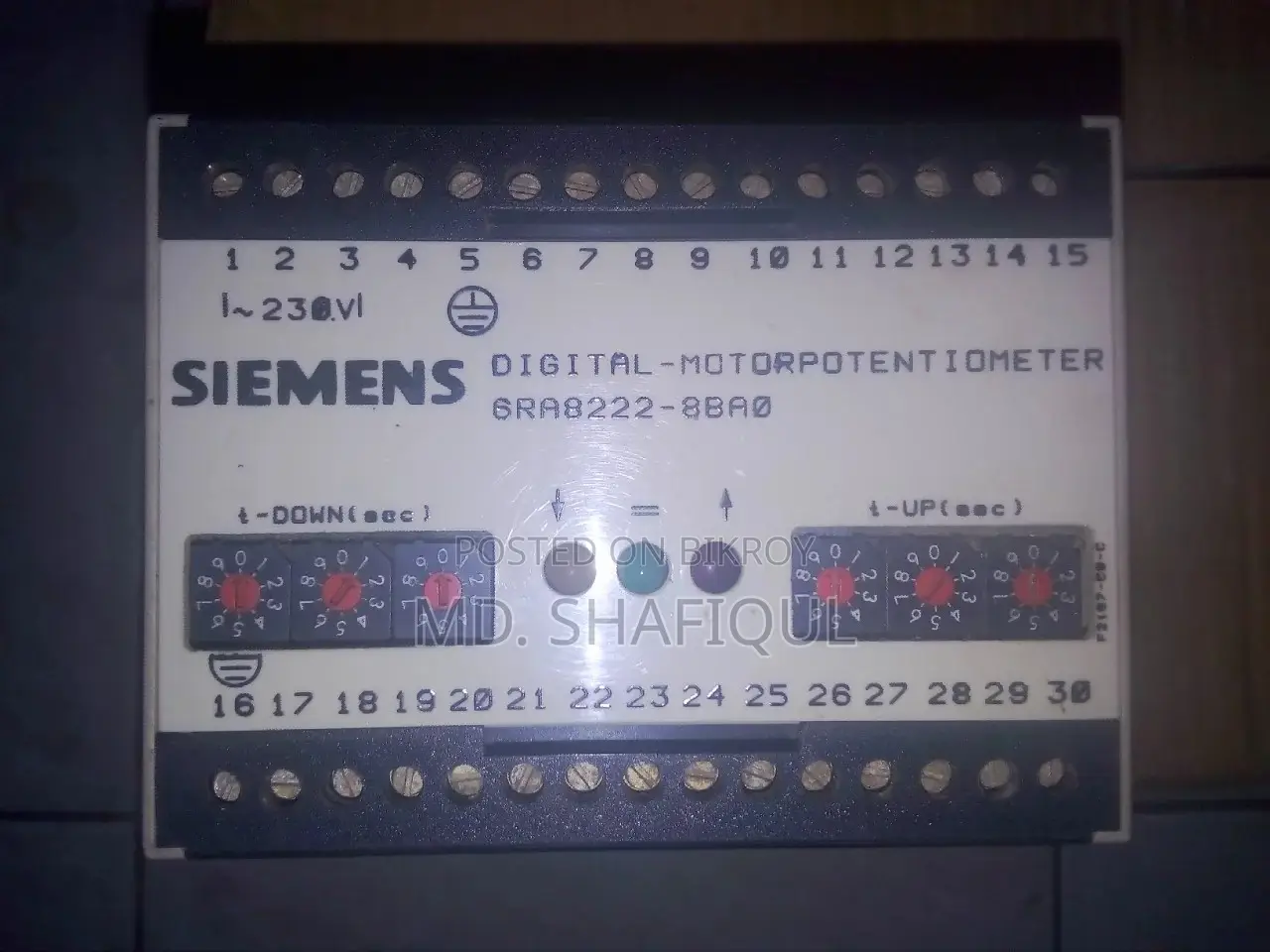 Siemens Digital Motor Potentiometer 6RA8222-8BA0 (Used)