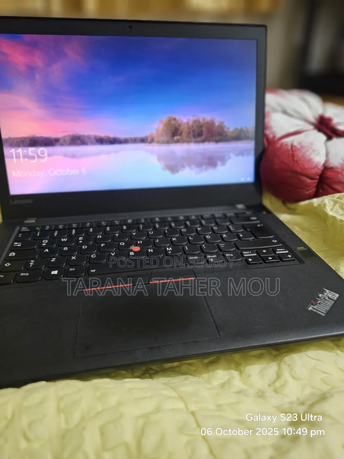 Laptop Lenovo ThinkPad T470s 8GB Intel Core i5 SSD 140GB