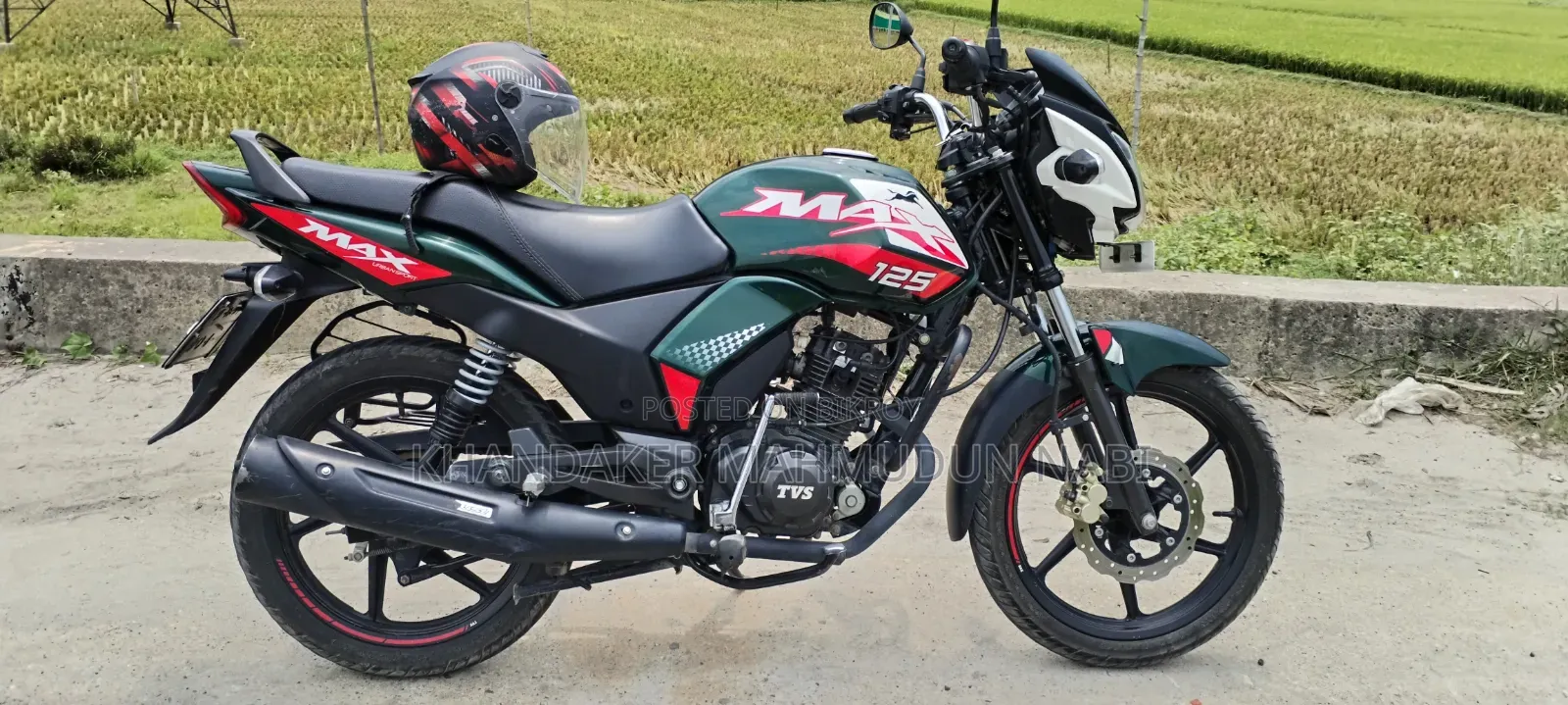 TVS Max 125 2025 Green