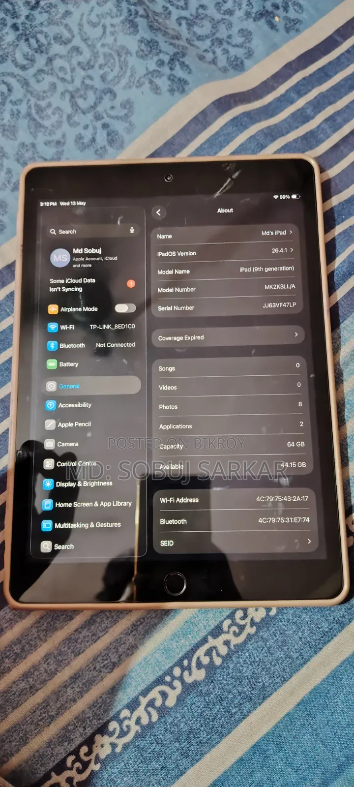 Apple iPad 9.7 64 GB Black
