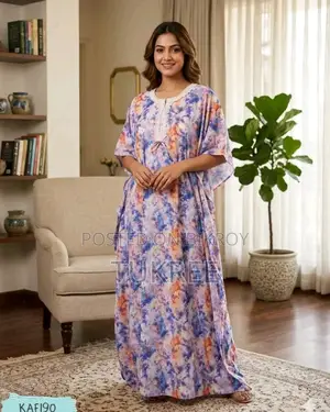 Lace Cotton Kaftan Maxi | Tukree.Com