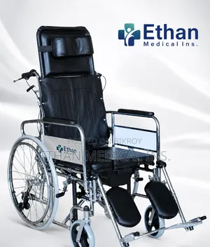 Sleeping Position Commode Wheelchair