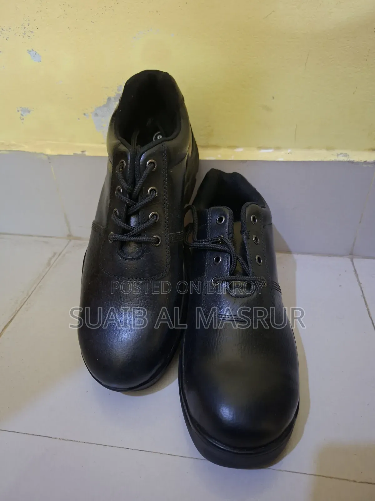 Black Leather Safety Shoe