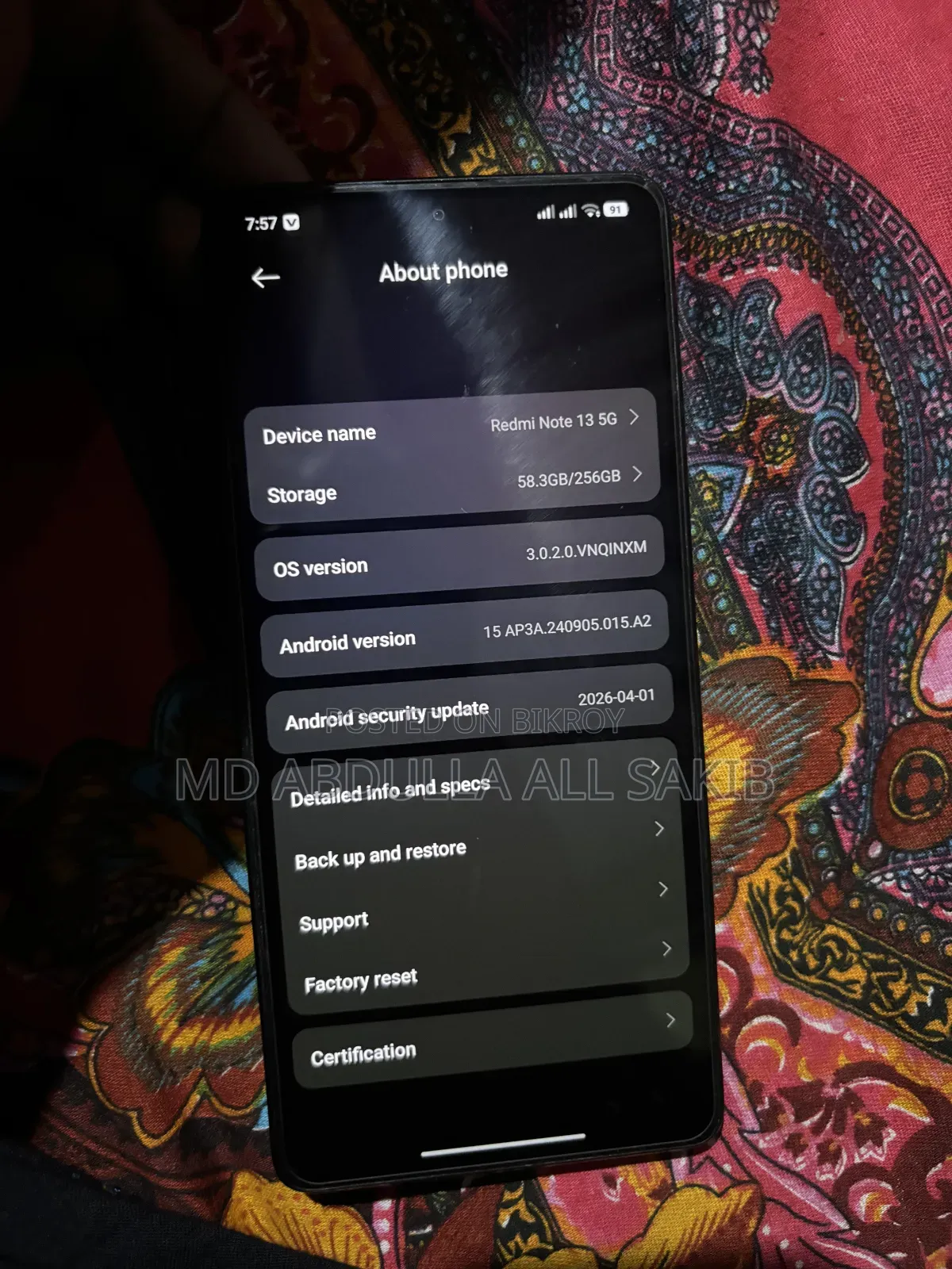 Xiaomi Redmi Note 13 256 GB Red