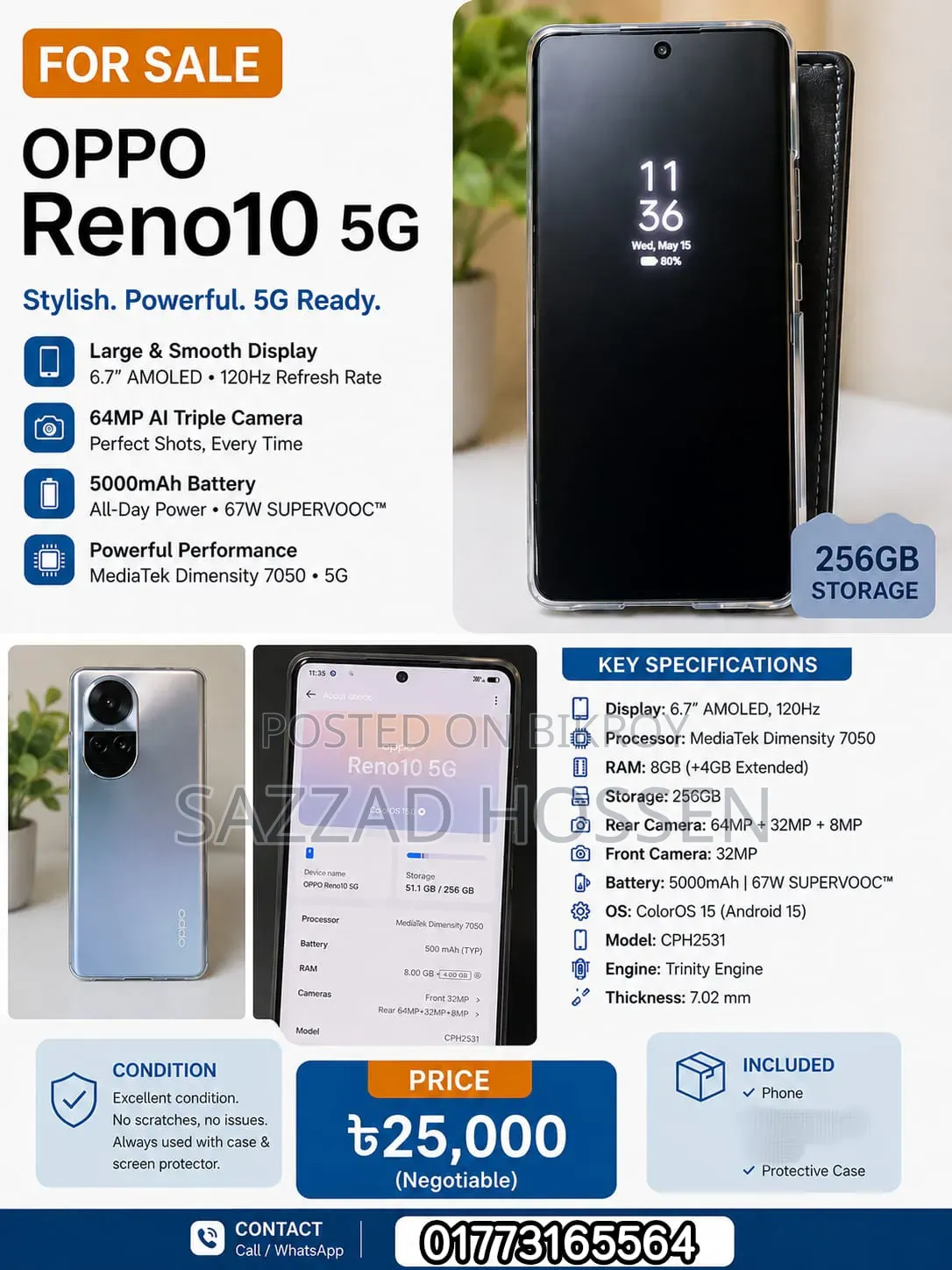 Oppo Reno 256 GB Blue