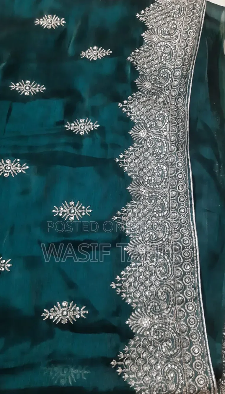 Bottle Green Elegant Saree
