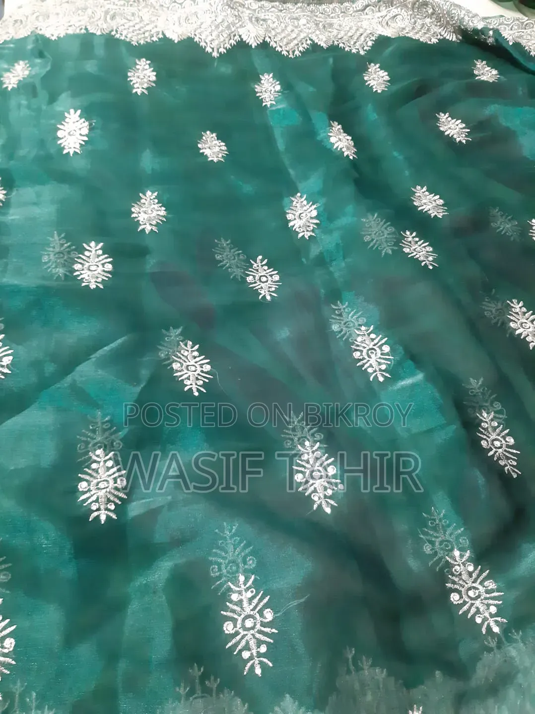 Bottle Green Elegant Saree