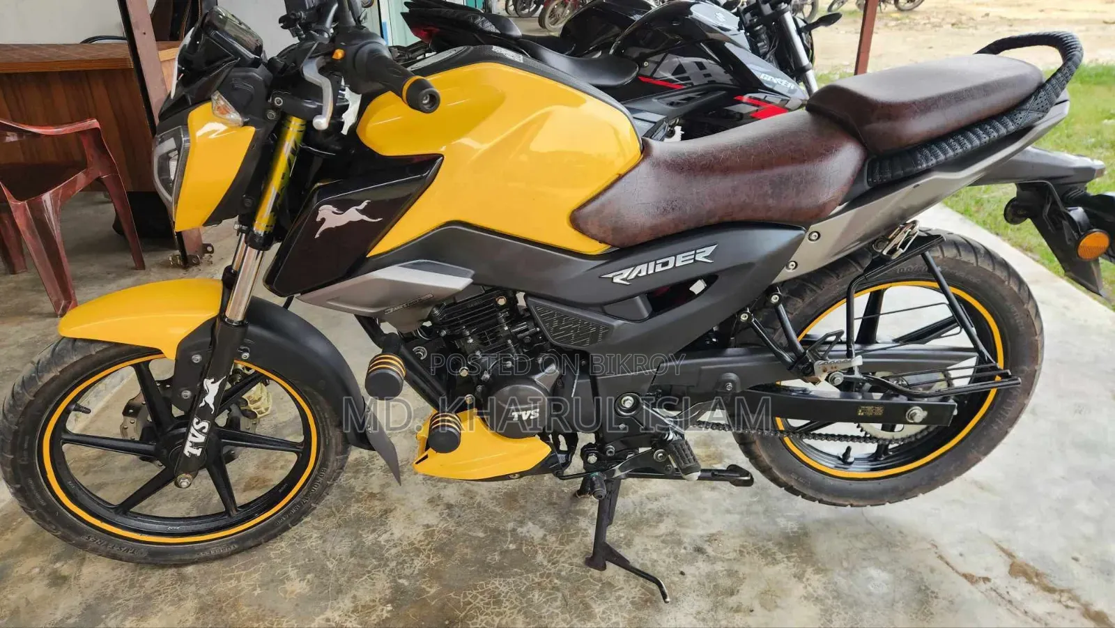 TVS Raider 125 2022 Yellow