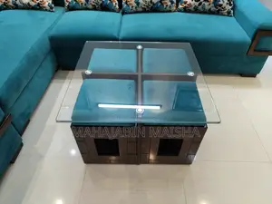 Sofa Set With Divan, Cushions, and Tea Table