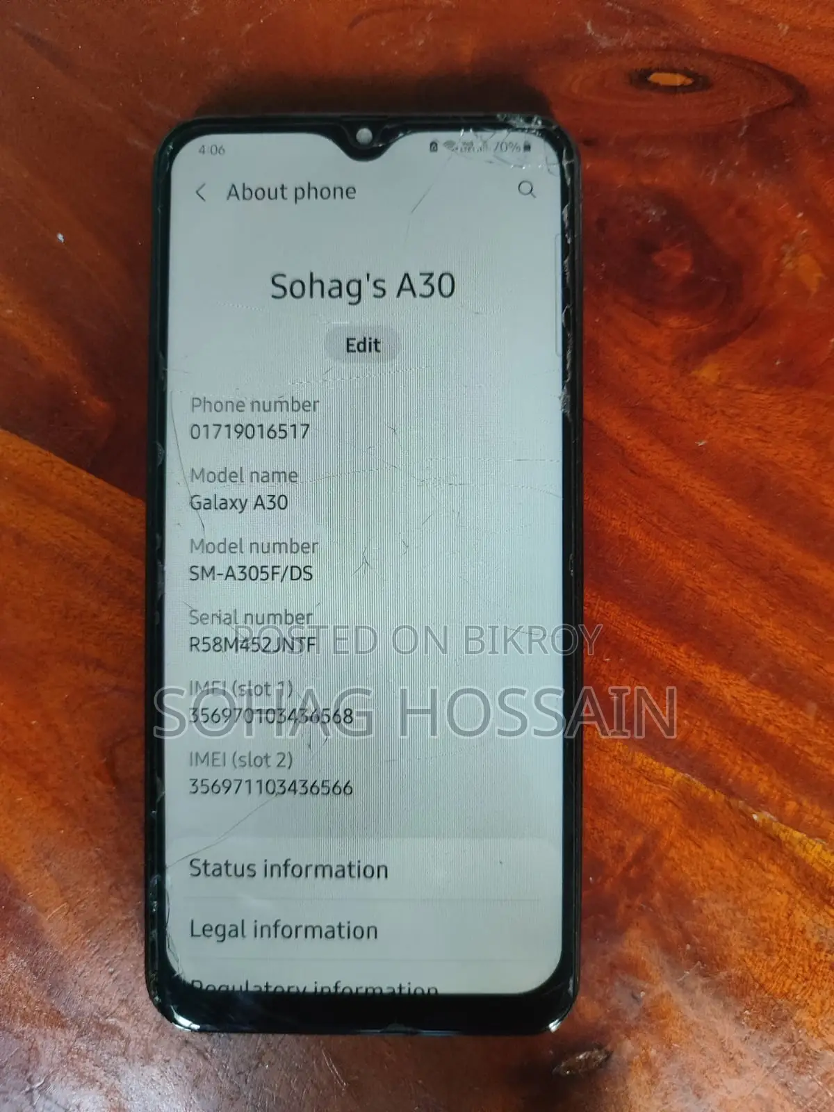 Samsung Galaxy A30 64 GB Black