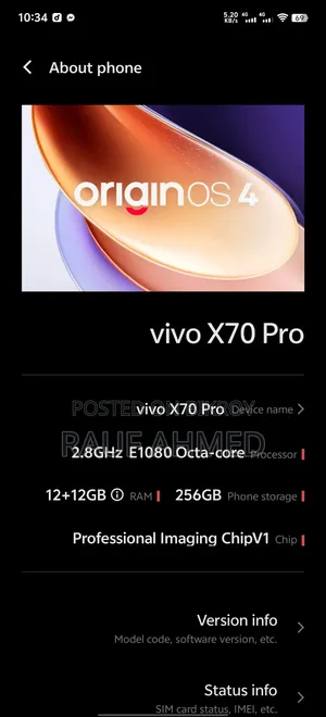 Vivo X70 Pro 256 GB