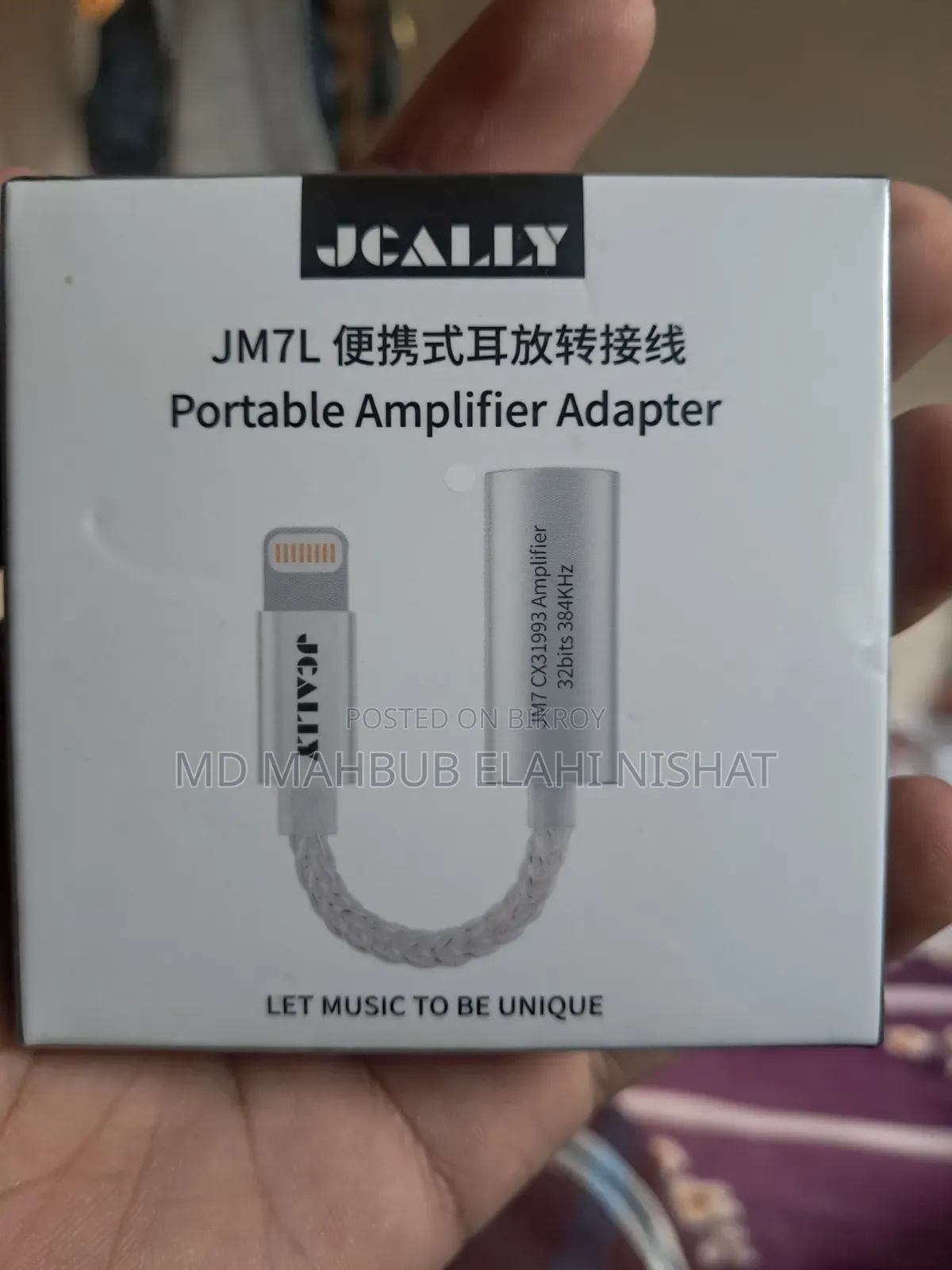 Jcally Jm7l Light-Ning Dac for iPhone