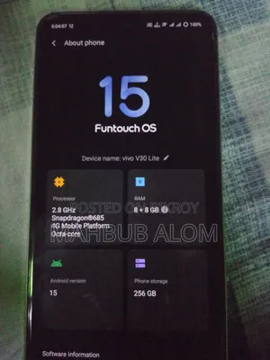Vivo V30 Lite 4G 256 GB