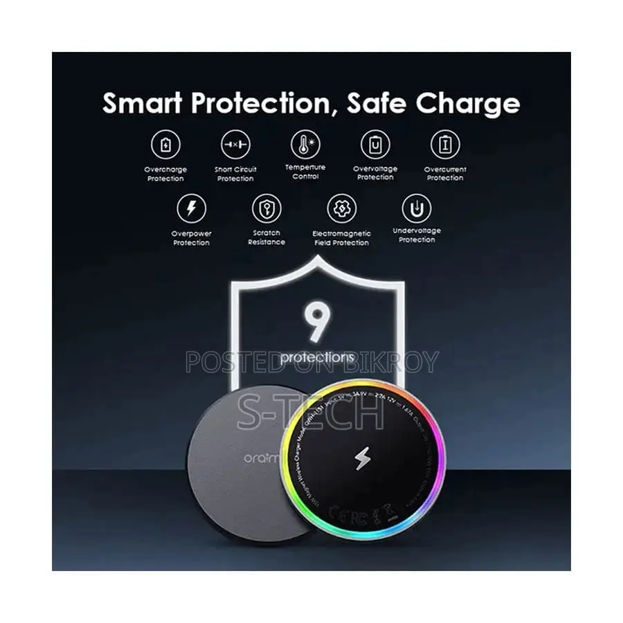 Oraimo Powerdock 15w Wireless Charger (Owh-1151)