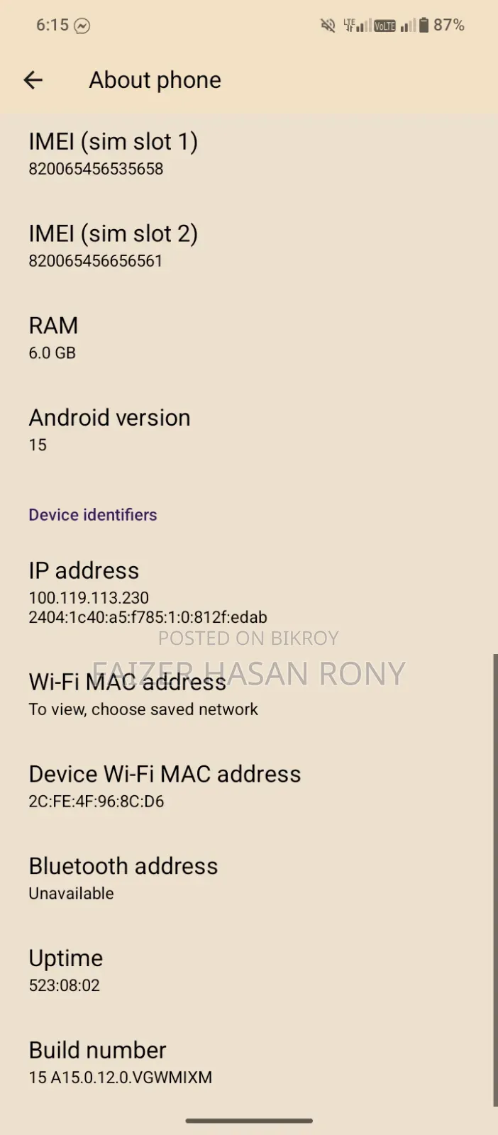 Xiaomi Redmi A5 4G 128 GB Black