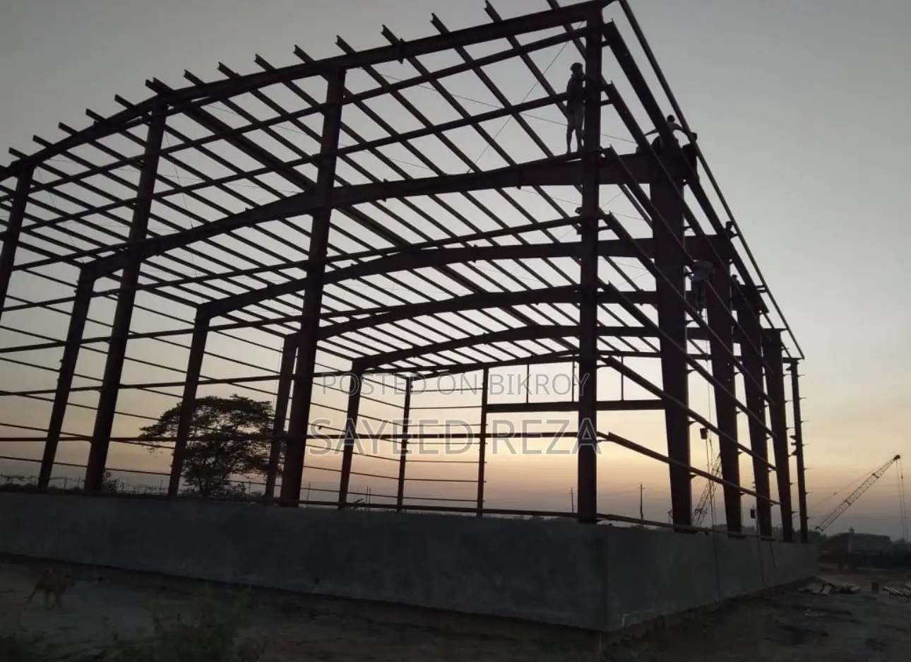 ৮০০০ বর্গফুটের স্টিল স্ট্রাকচার ফ্যাক্টরি বিল্ডিং বিক্রয় হবে