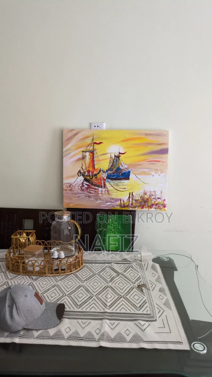 অ্যাক্রোলিক কালার হ্যান্ড পেইন্টিং