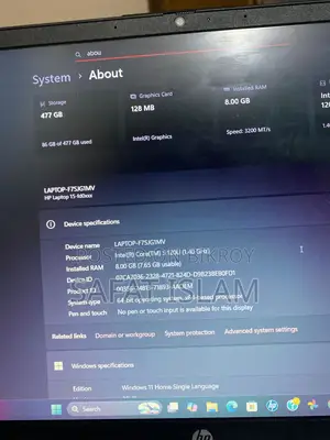 Laptop HP 15-Fd1020ns 8GB Intel Core I5 SSD 512GB