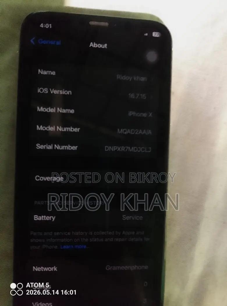 Apple iPhone X 64 GB White