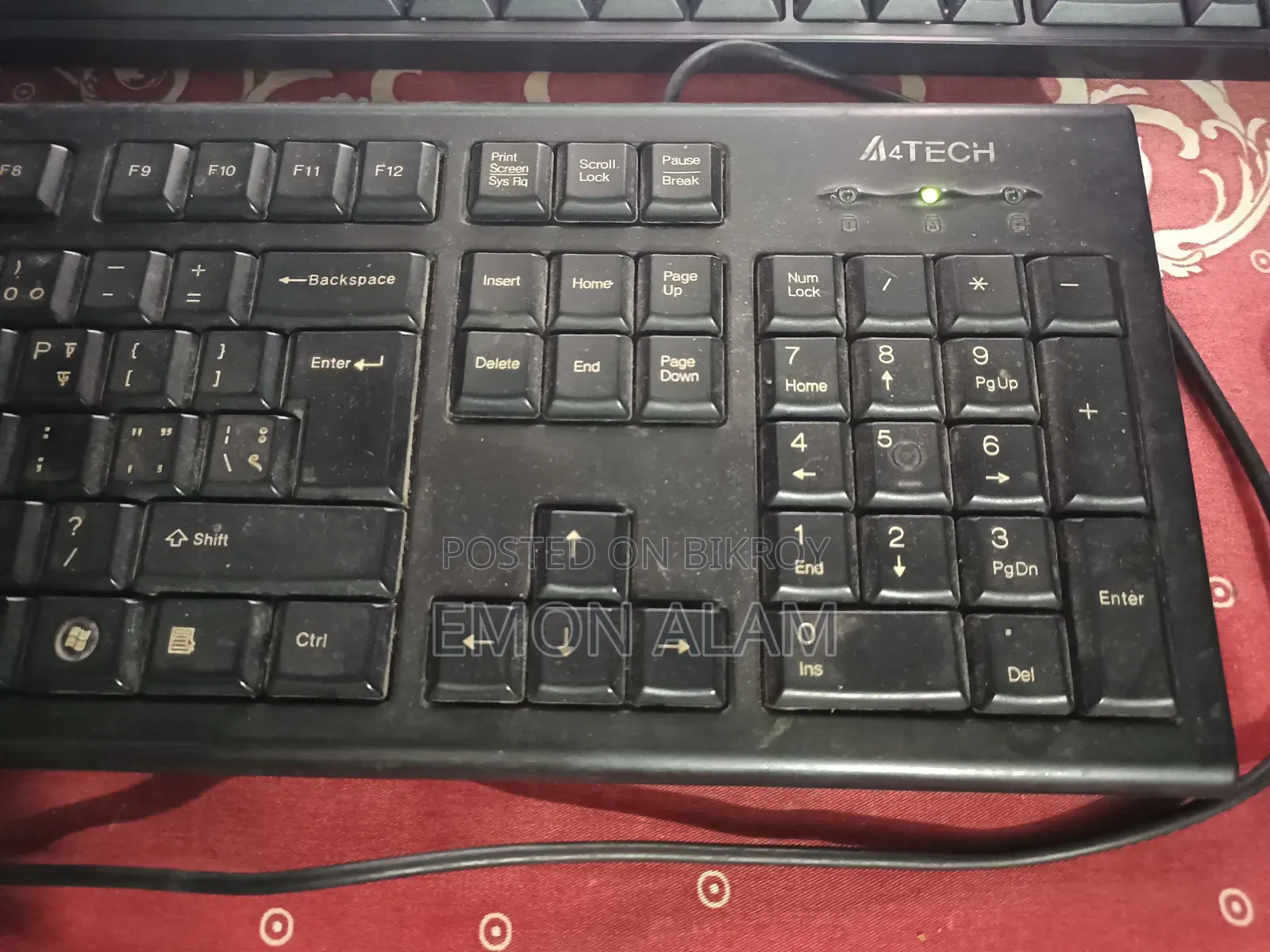 Used A4tech Keyboard with 6 Non-functional Buttons