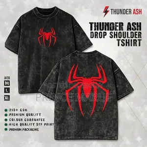 Acid Wash T Shirt High Quality Cotton Brand Name "Thunder Ash '240+Gsm