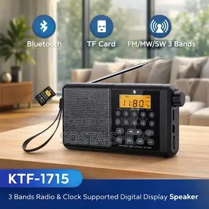 Radio and Bluetooth Speaker With Digital Display