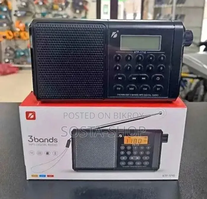 Radio and Bluetooth Speaker With Digital Display