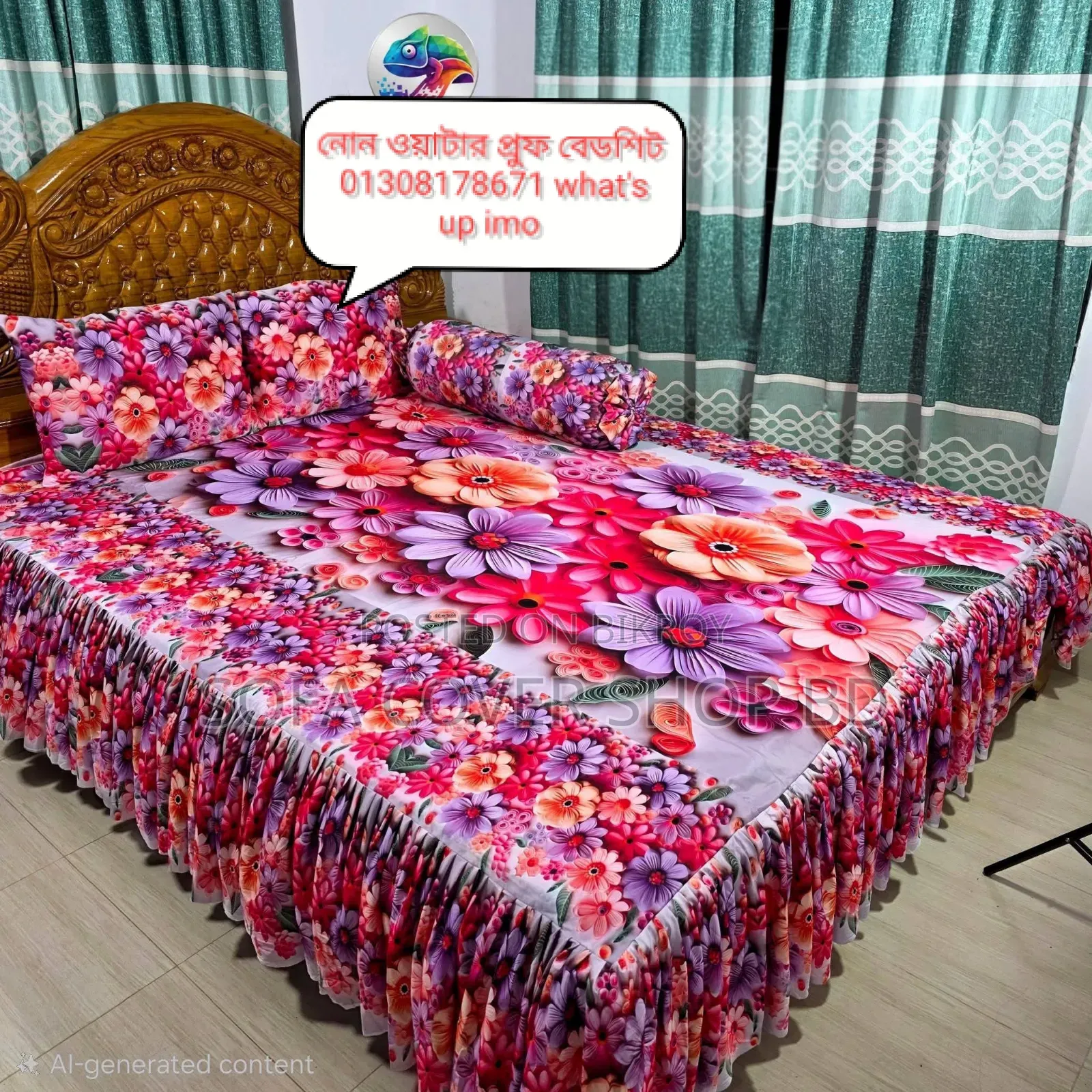 Ruffled Bed Sheet