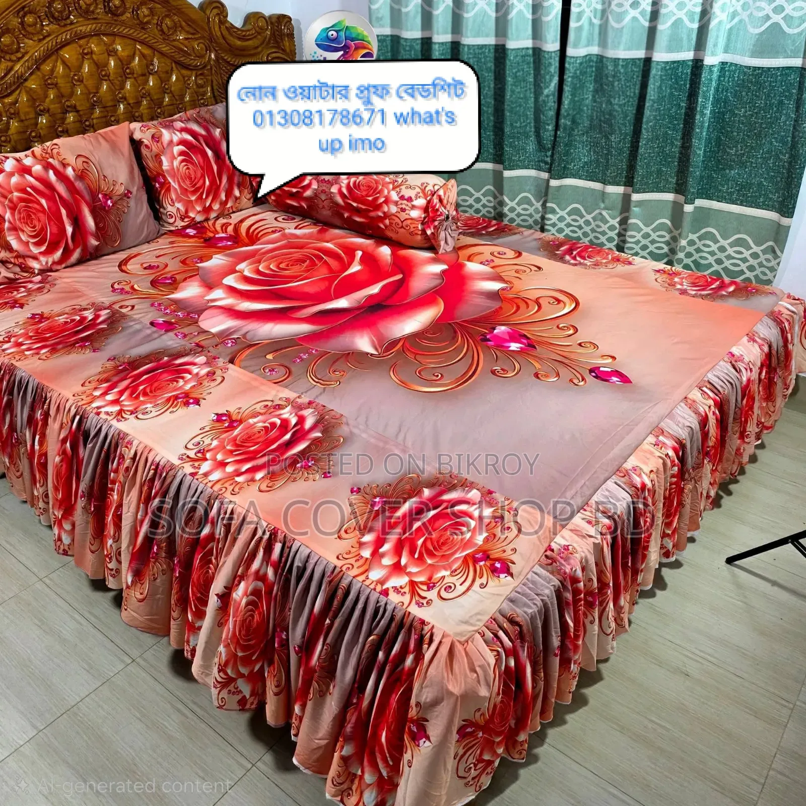 Ruffled Bed Sheet