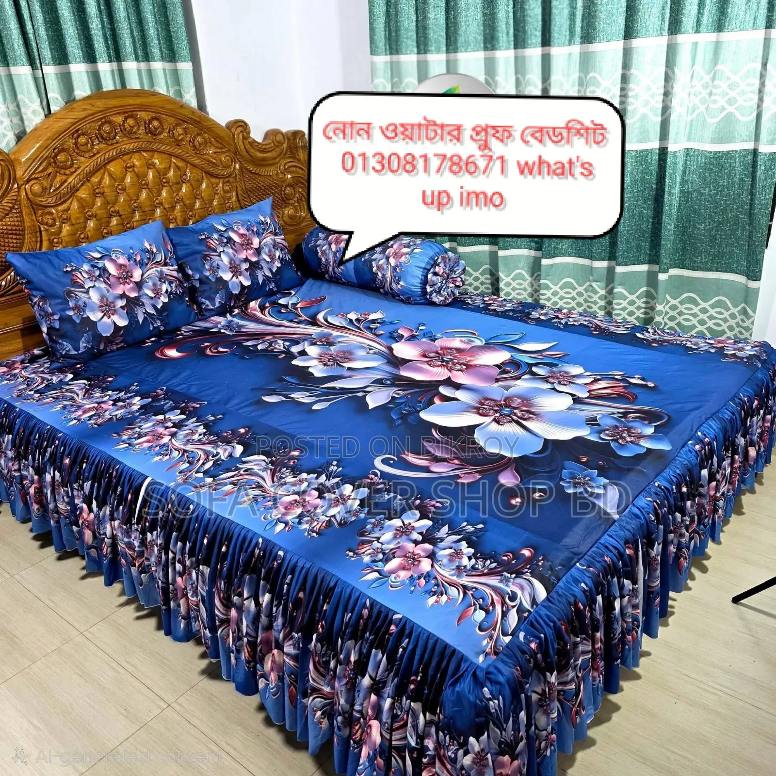 Ruffled Bed Sheet