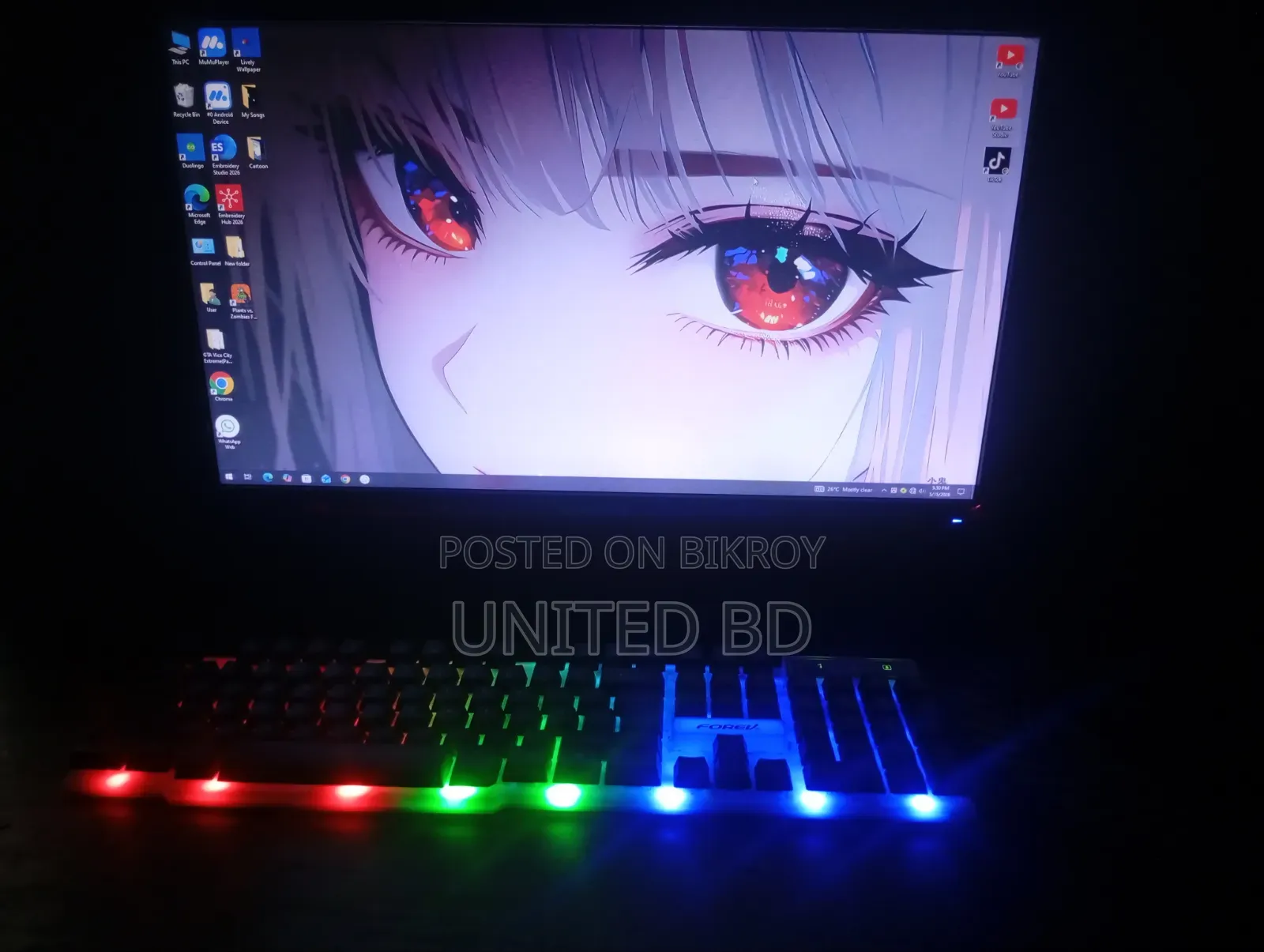 Desktop Computer 4GB Intel Core I3 SSD 128GB