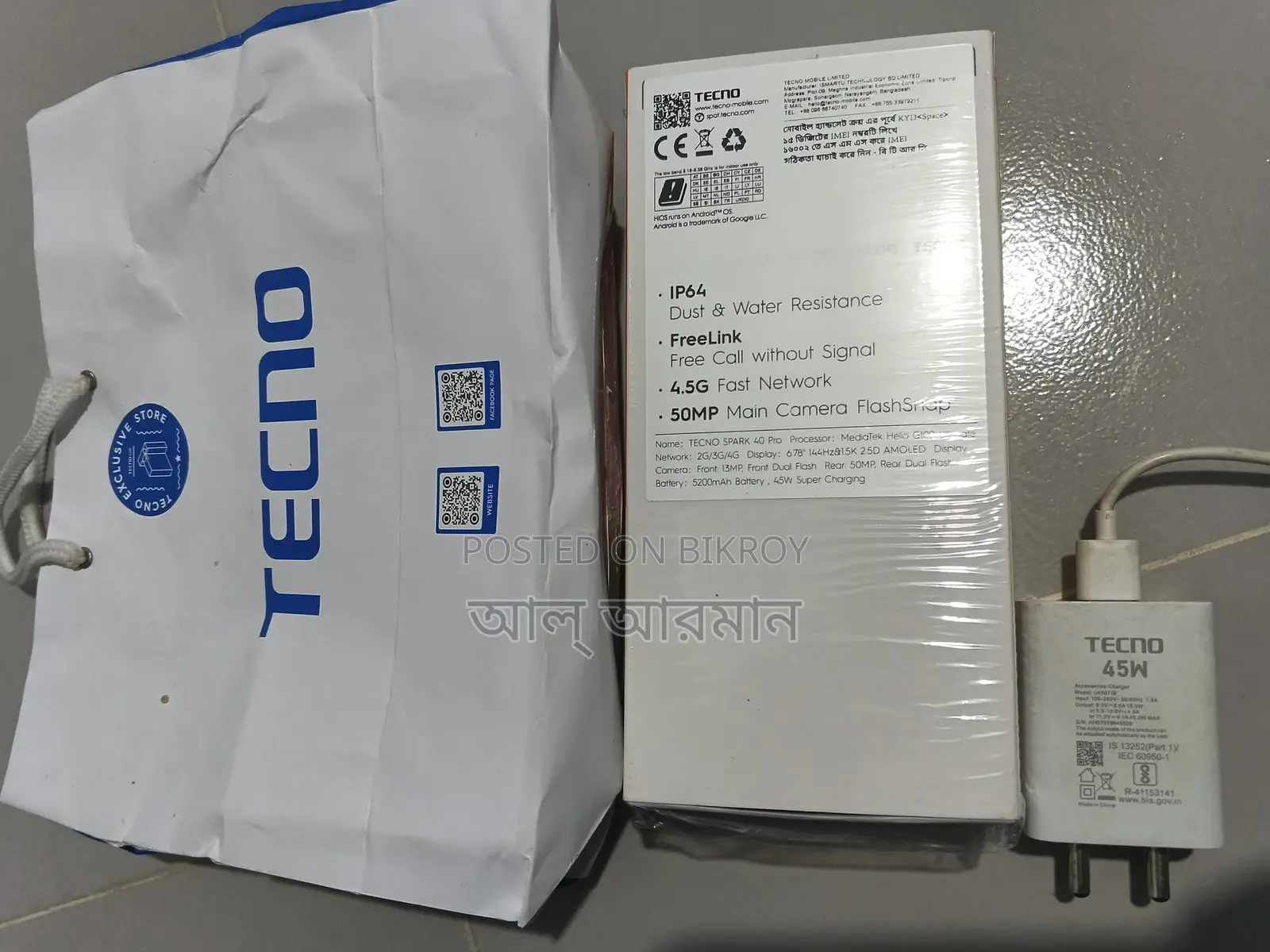 Tecno Spark 40 Pro 128 GB Black