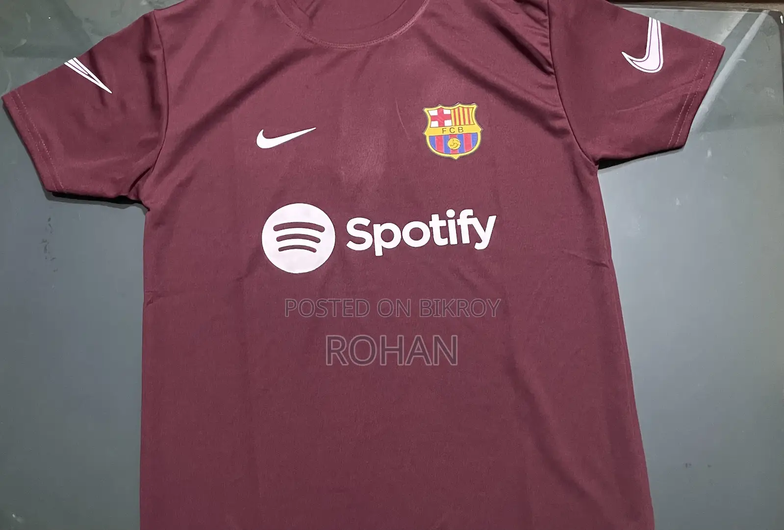 Barca Fan Kit Premium Logo Silicon Used