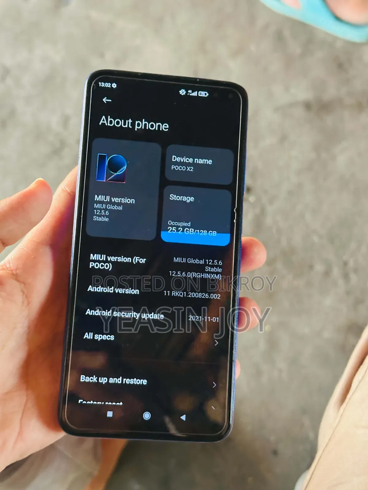 Xiaomi Poco X3 128 GB Blue