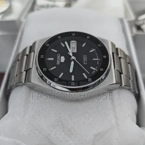 Seiko 5 Automatic Mechanical Japan Made Men's Watch – Black Dial