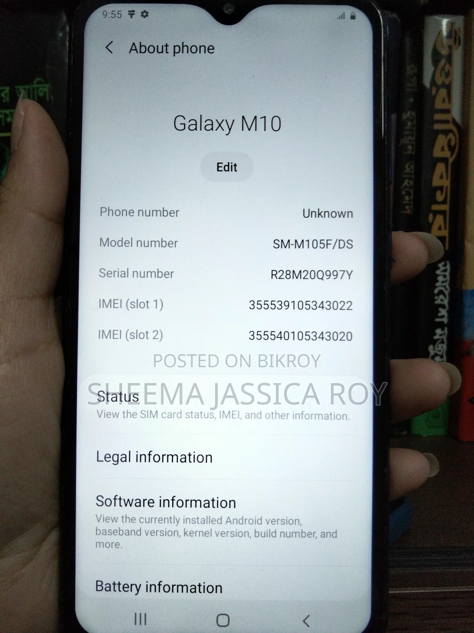 Samsung Galaxy M10 16 GB Blue