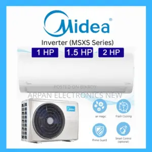 Midea Inverter 1.0 Ton Wall Type AC (Free 10 Feet Copper Pipe)