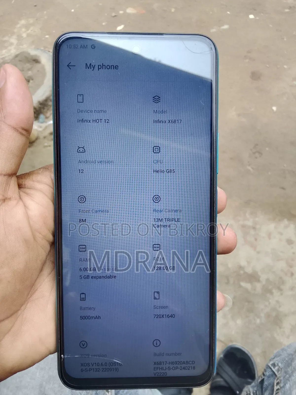 Infinix Hot 12 128 GB Blue
