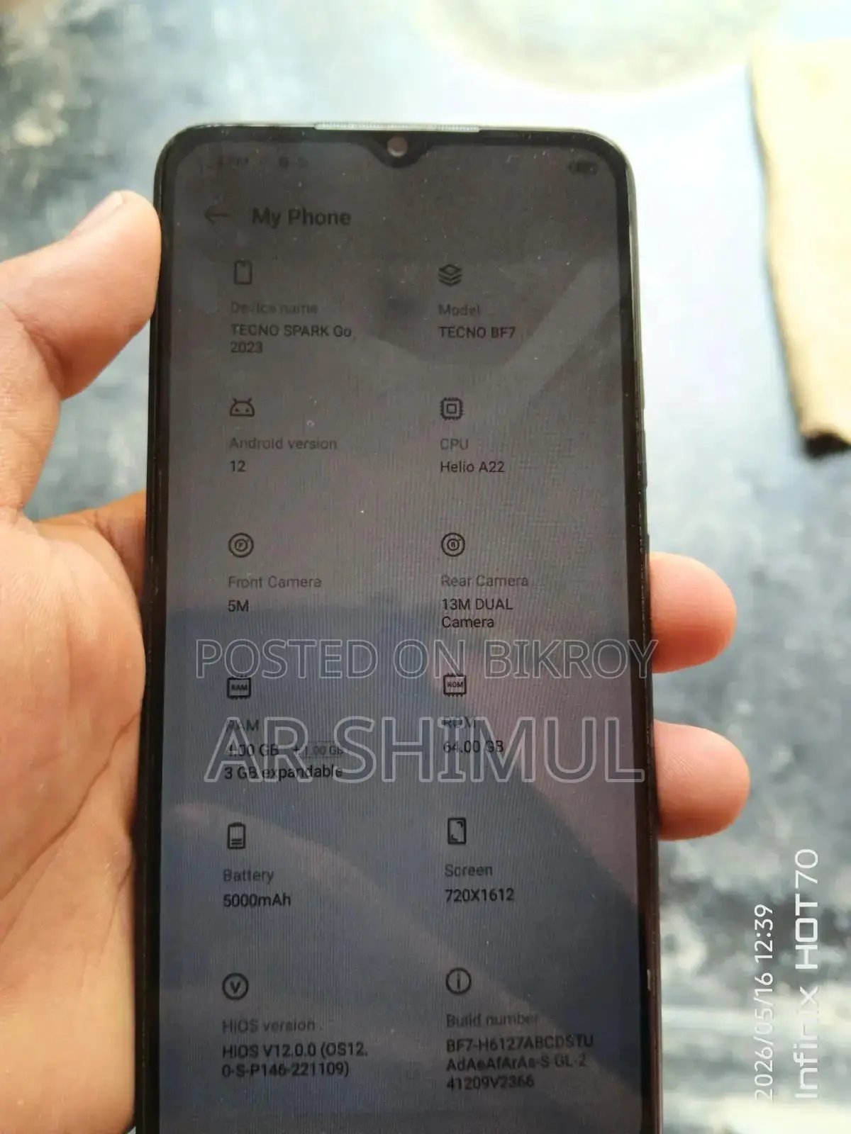 Tecno Spark Go 64 GB Black