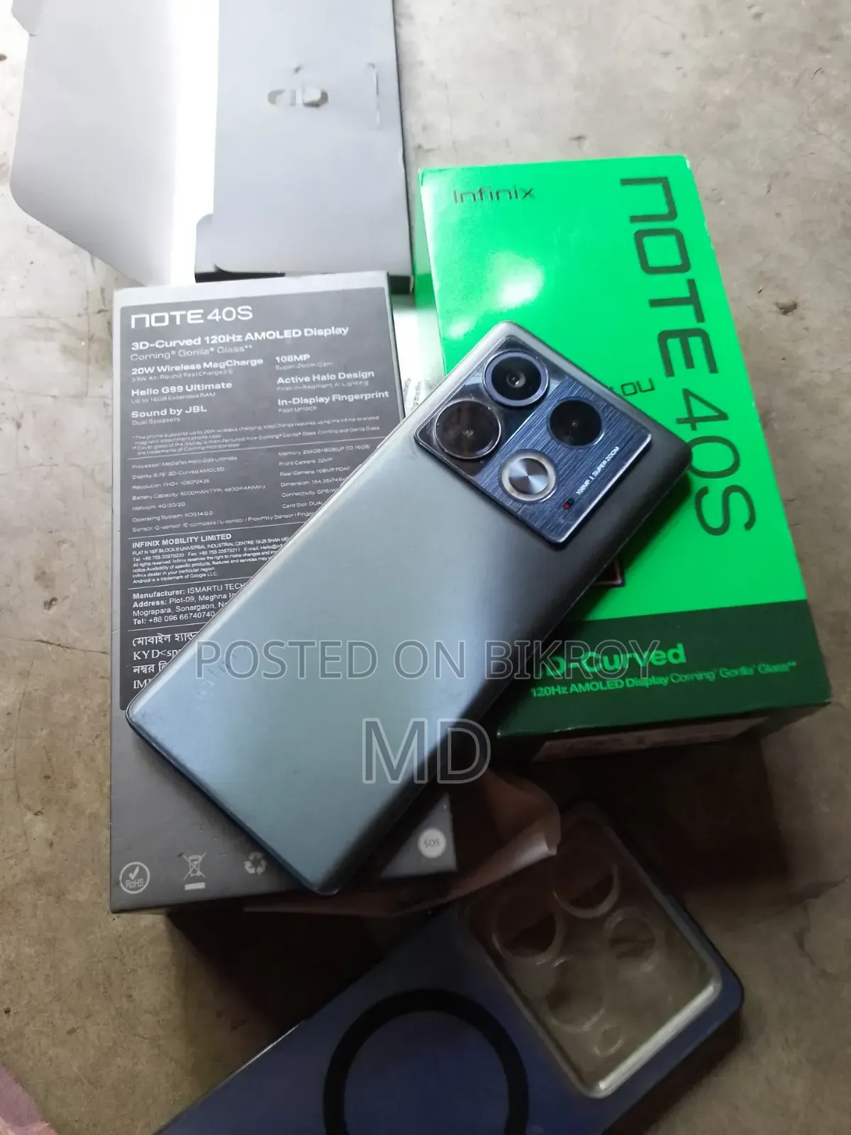 Infinix Note 40S 256 GB Black