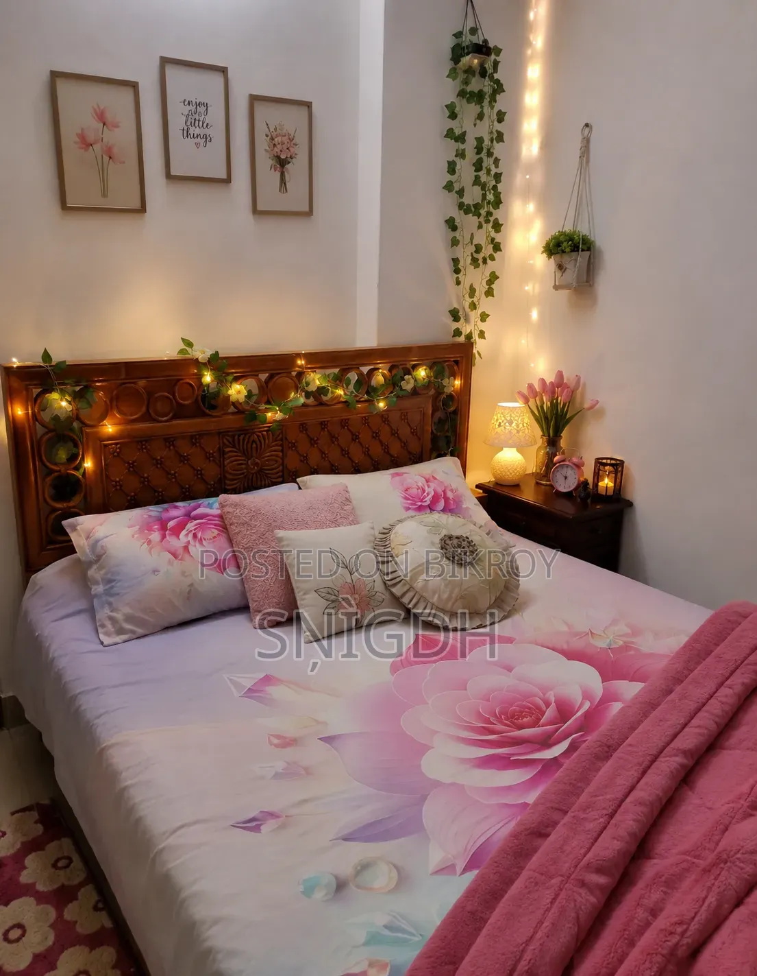 Bed, Cupboard, and Wardrobe for Sale