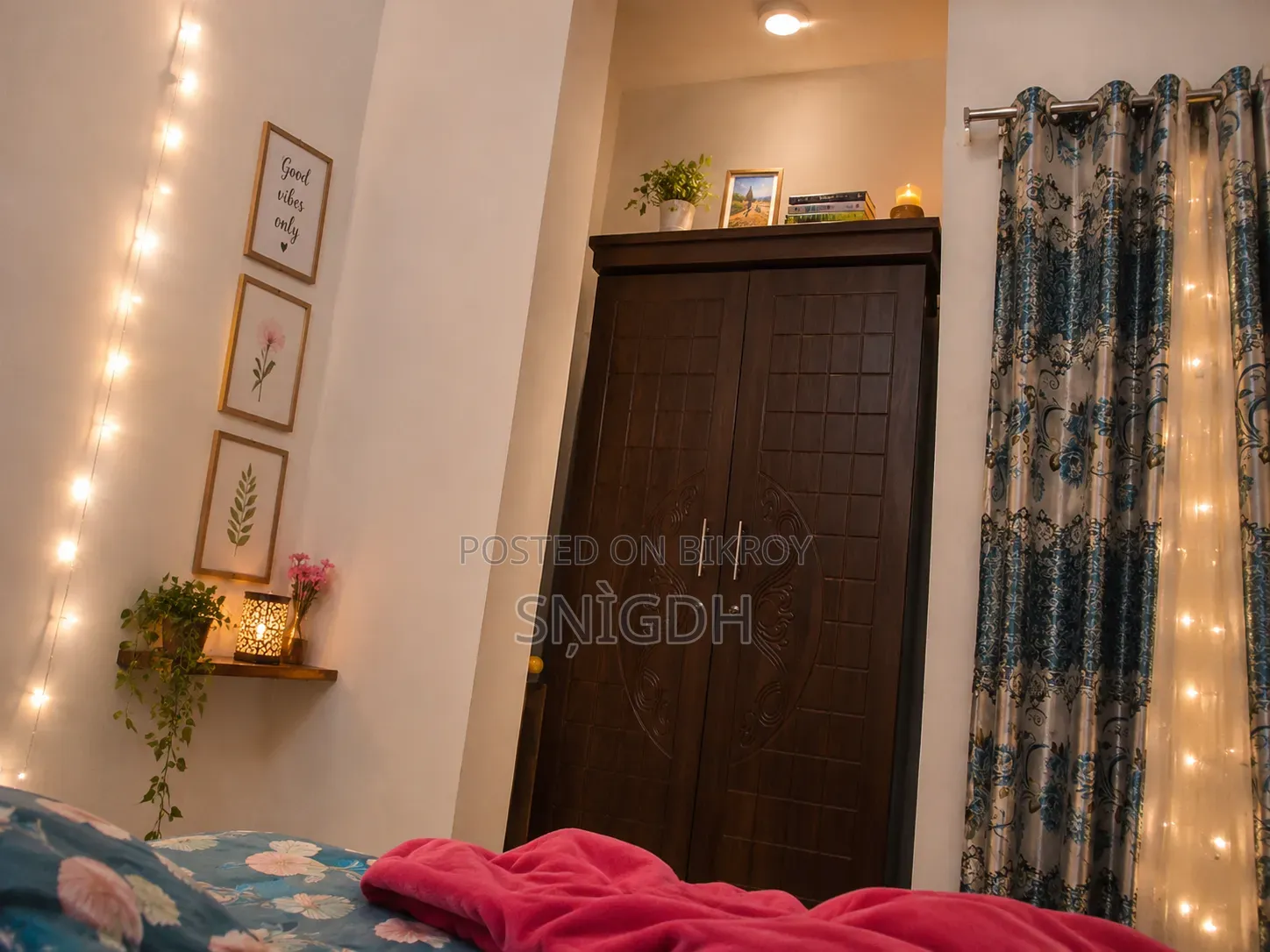 Bed, Cupboard, and Wardrobe for Sale