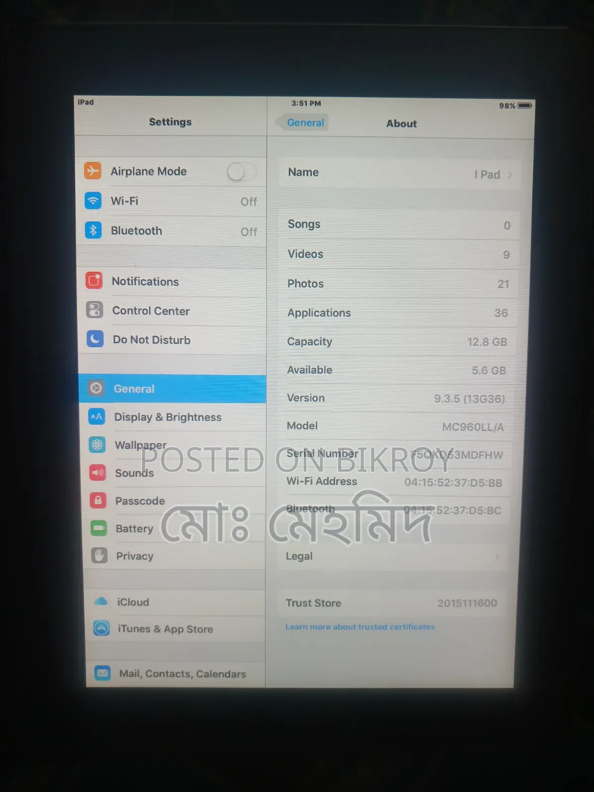 Apple iPad 4 Wi-Fi 16 GB Black